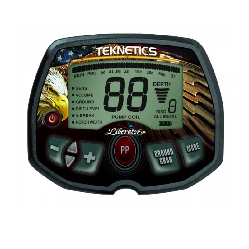 Metalldetektor Teknetics Liberator Display