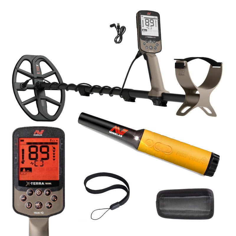 Minelab X-Terra Elite Metalldetektor mit gratis Pro-Find 35 Pinpointer