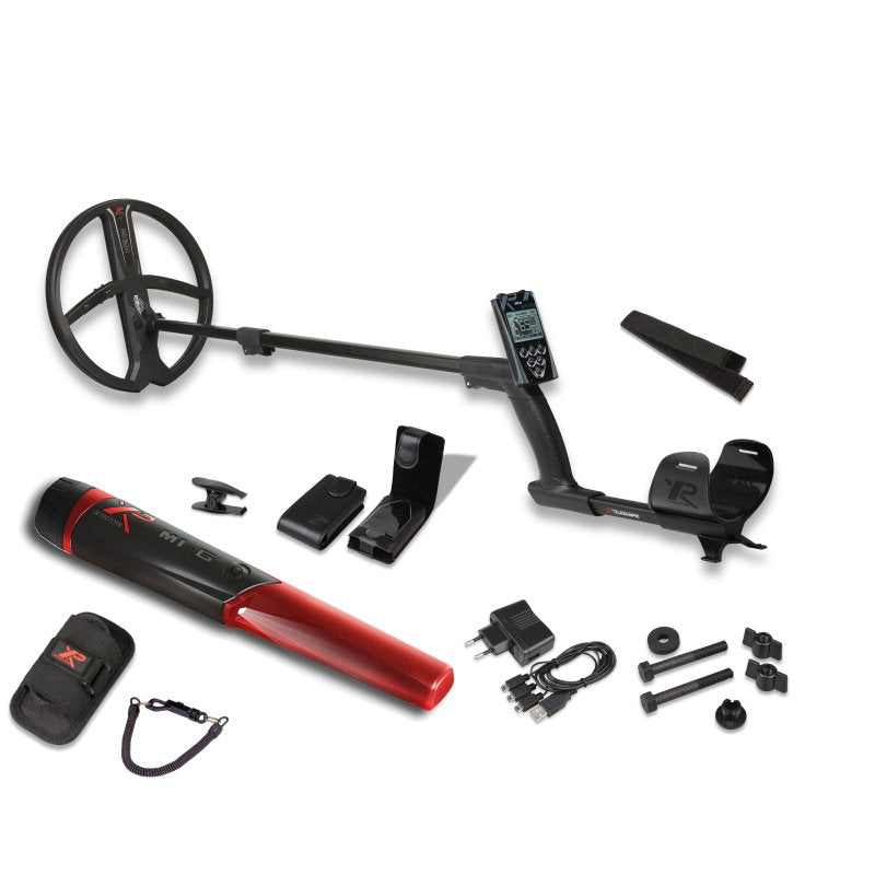 Metalldetektor XP DEUS X35 28cm Spule und MI-6 Pinpointer