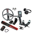 Metalldetektor XP DEUS II mit Funkkopfhörer WSA2 und MI-6 Pinpointer mit 34cm Spule