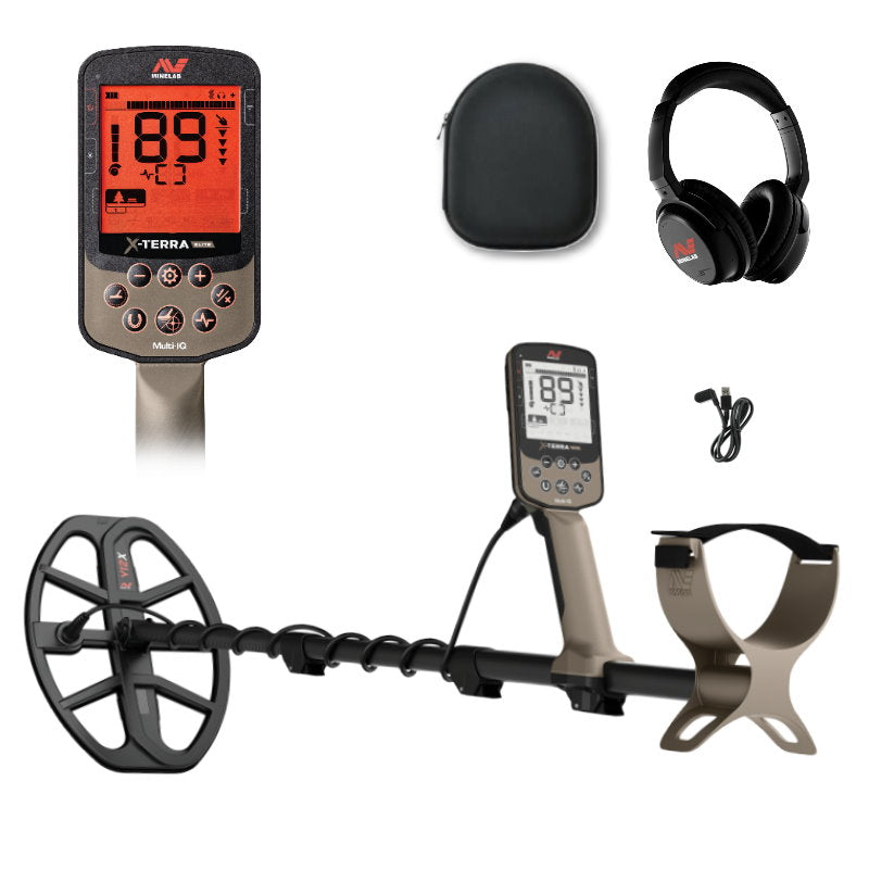 Minelab X-Terra Elite Metalldetektor mit Funkkopfhörer ML-85
