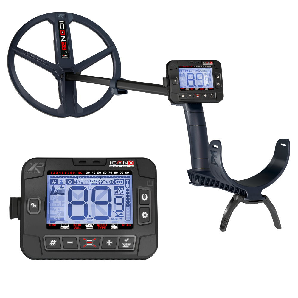 Metalldetektor XP IconX mit 28cm Suchspule und MI-6 Pinpointer